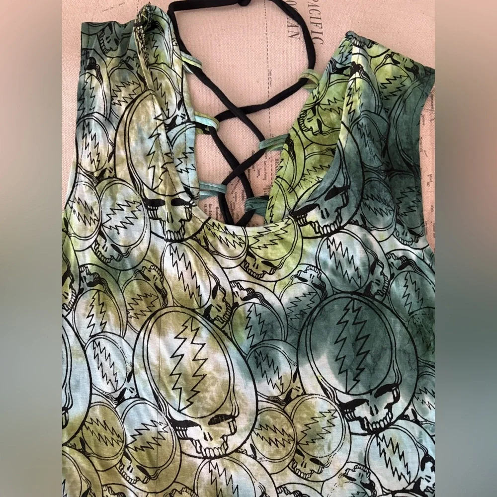 🆕Jayli Grateful Dead Halter Dress Size XL Artisan Made Size XL NWT 2023 - Picture 3 of 10